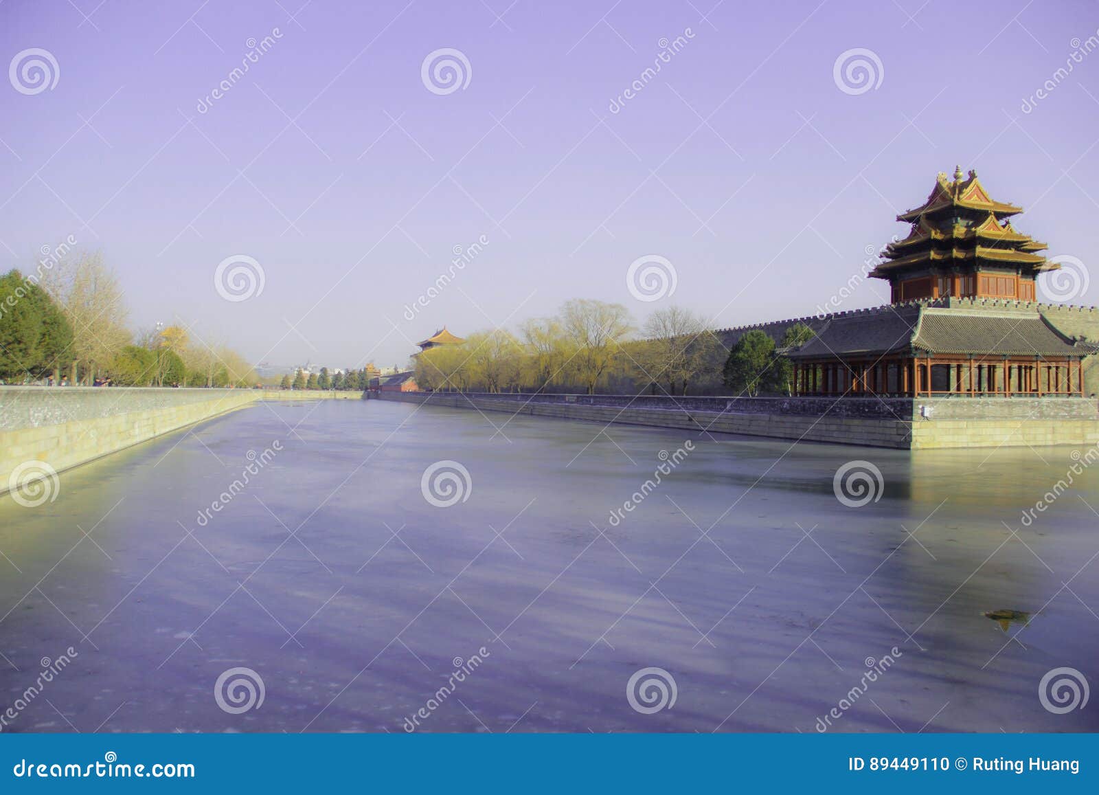 the imperial palace under the blue sky and white cloudsÃ¯Â¼Å china
